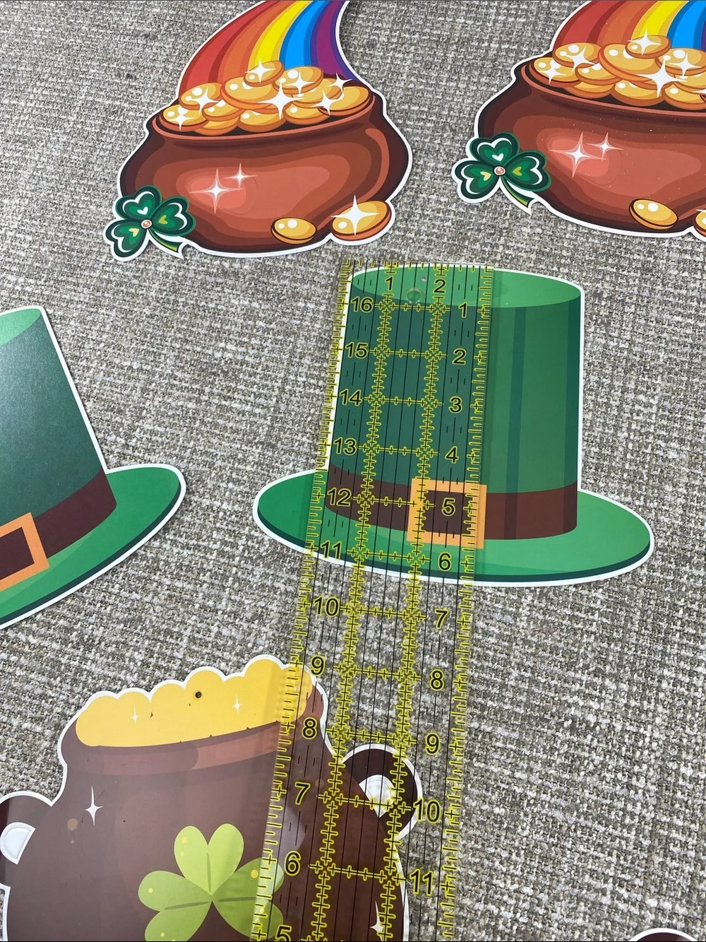 St. Patrick's Day Party cutout for ceiling wall Set - Green Decorations
